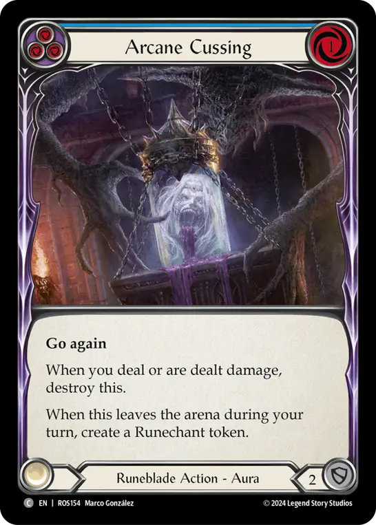 Arcane Cussing — Rainbow Foil