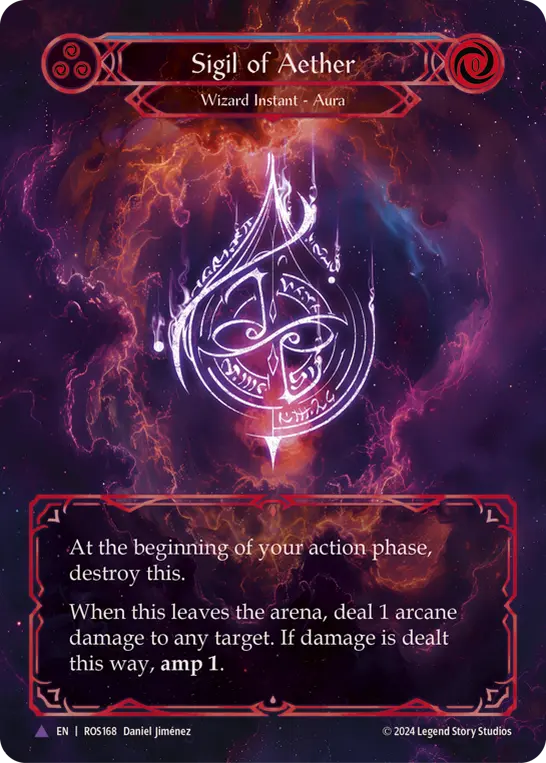 Sigil of Aether — Extended Art — Cold Foil