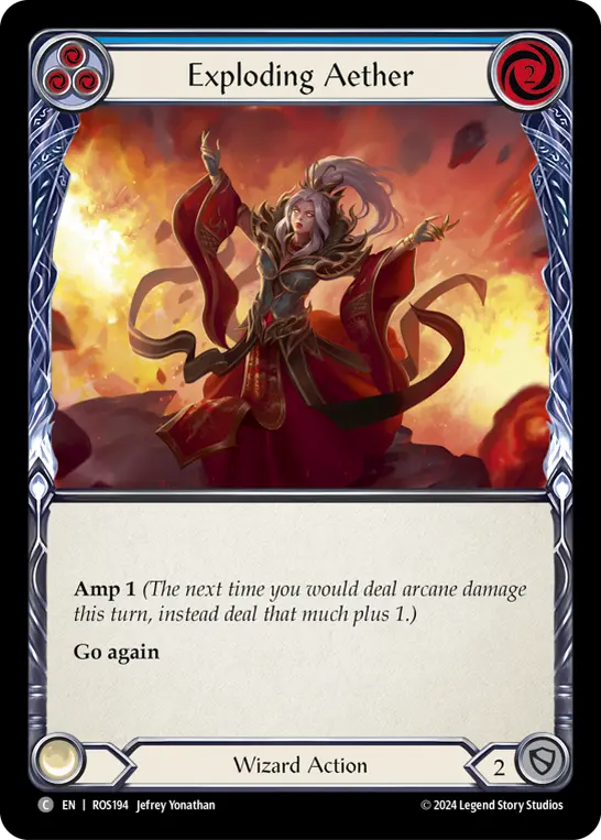 Exploding Aether — Rainbow Foil