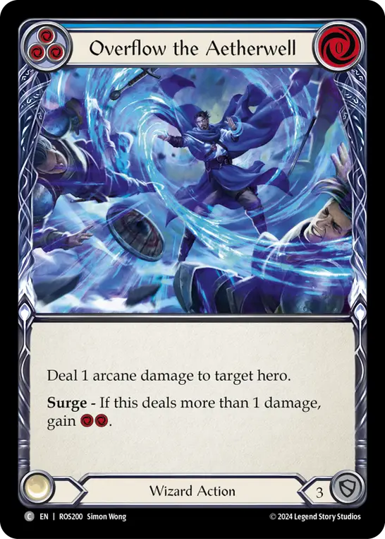 Overflow the Aetherwell — Rainbow Foil