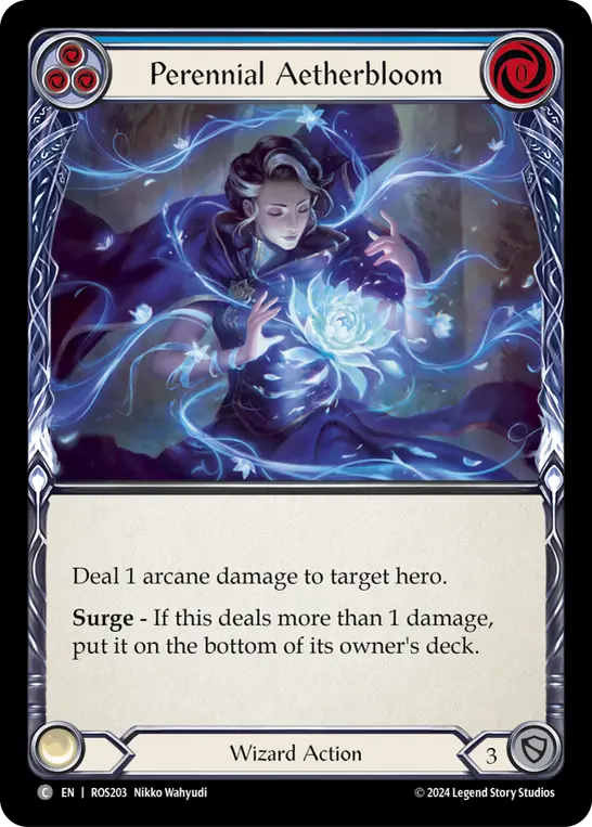Perennial Aetherbloom — Rainbow Foil
