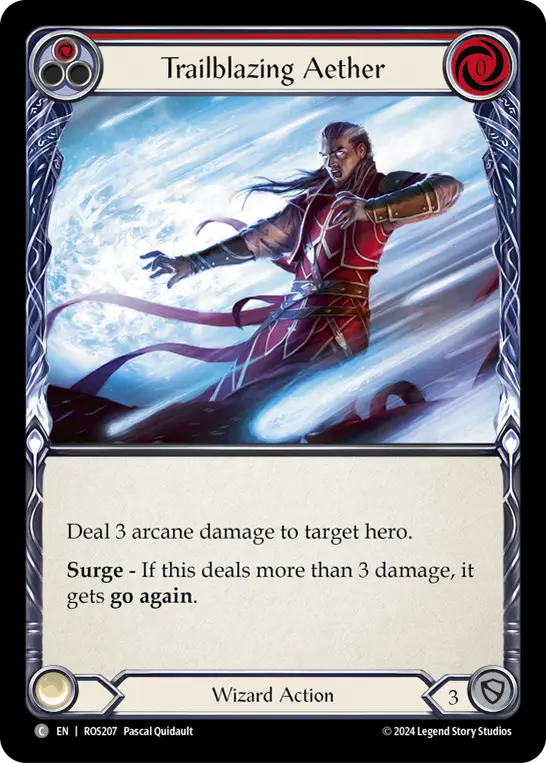 Trailblazing Aether — Rainbow Foil