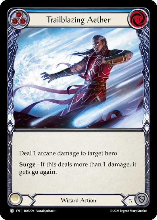 Trailblazing Aether — Rainbow Foil