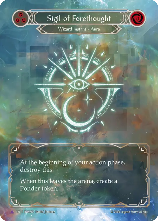 Sigil of Forethought — Extended Art — Cold Foil