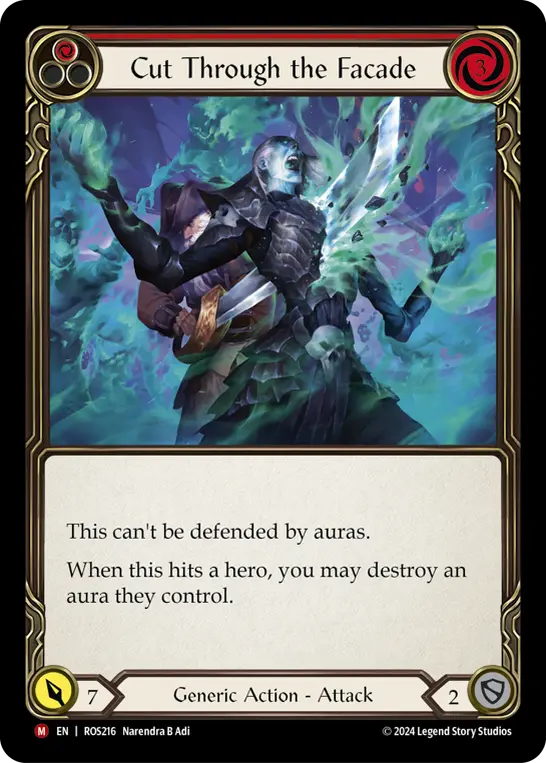 Cut Through the Facade — Rainbow Foil