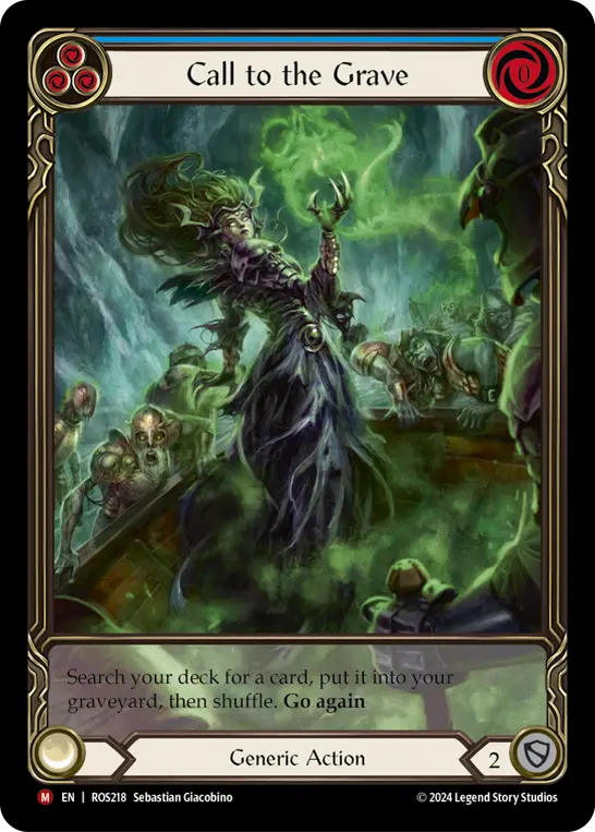 Call to the Grave — Extended Art — Rainbow Foil