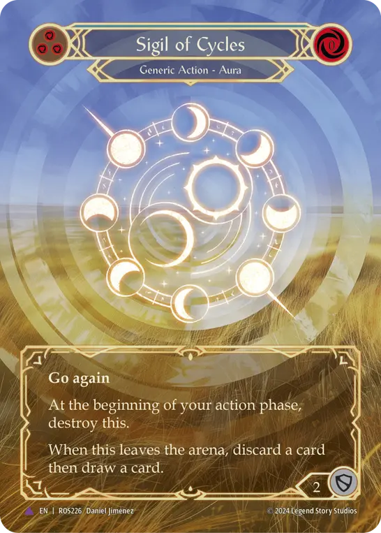Sigil of Cycles — Extended Art — Cold Foil
