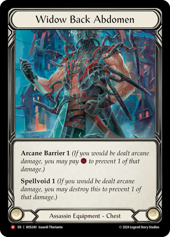 Widow Back Abdomen — Cold Foil