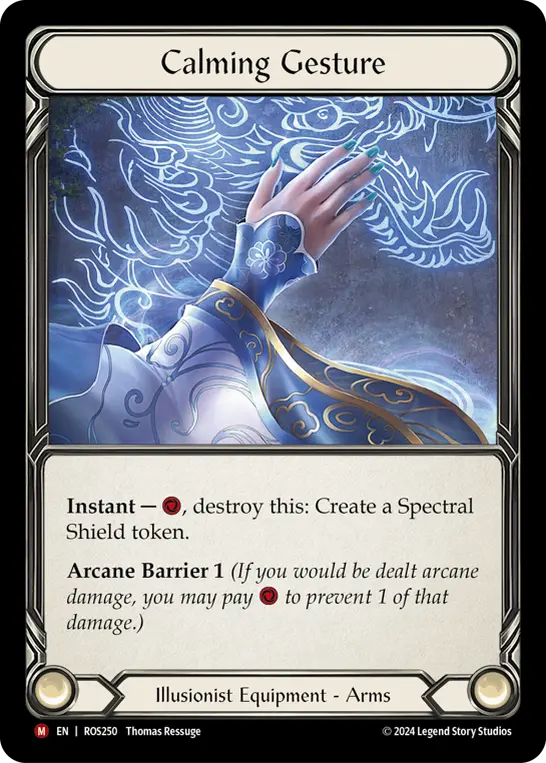 Calming Gesture — Cold Foil