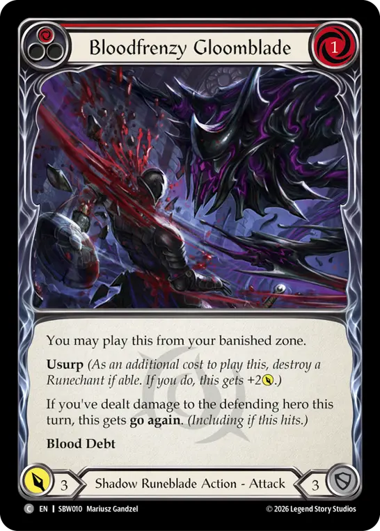 Bloodfrenzy Gloomblade (Red) [Regular]