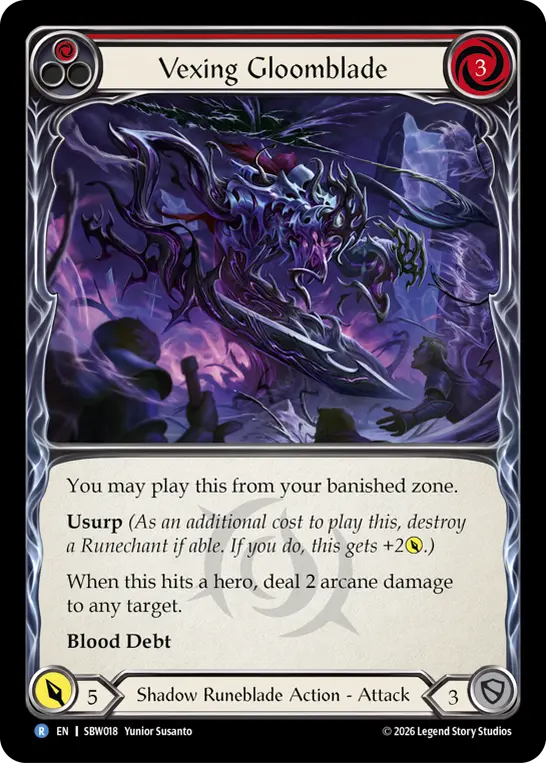 Vexing Gloomblade (Red) [Regular]