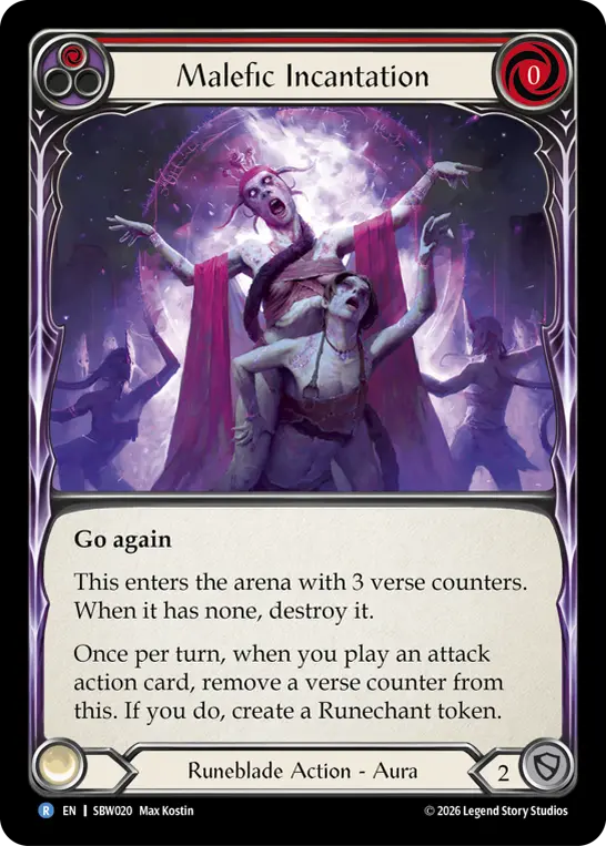 Malefic Incantation (Red) [Regular]