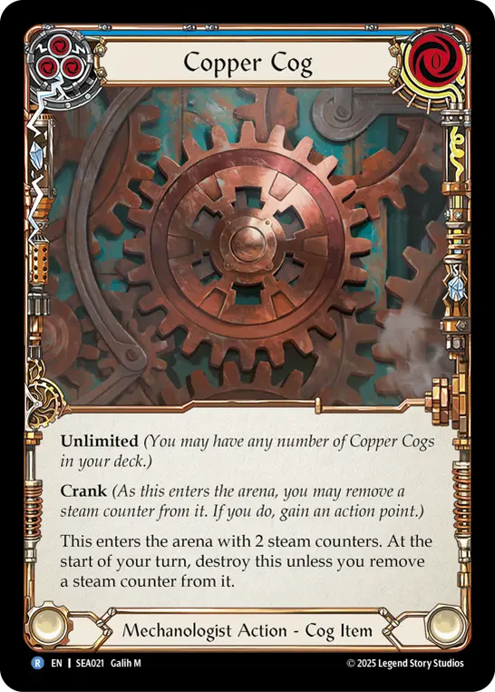 Copper Cog — Rainbow Foil
