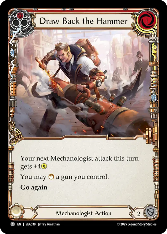 Draw Back the Hammer — Rainbow Foil