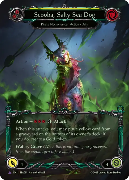 Scooba, Salty Sea Dog — Extended Art — Cold Foil