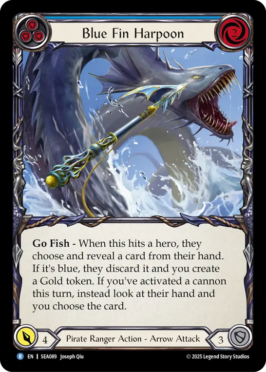 Blue Fin Harpoon — Rainbow Foil