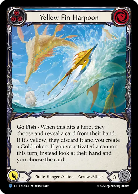 Yellow Fin Harpoon — Rainbow Foil