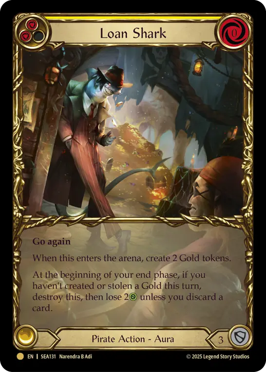 Loan Shark — High Seas - Treasure Pack — Extended Art — Cold Foil