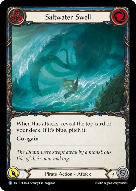Saltwater Swell — High Seas — Rainbow Foil