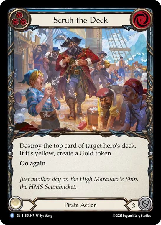 Scrub the Deck — High Seas — Rainbow Foil