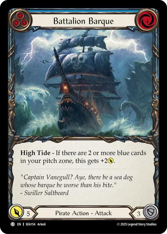 Battalion Barque — High Seas — Rainbow Foil