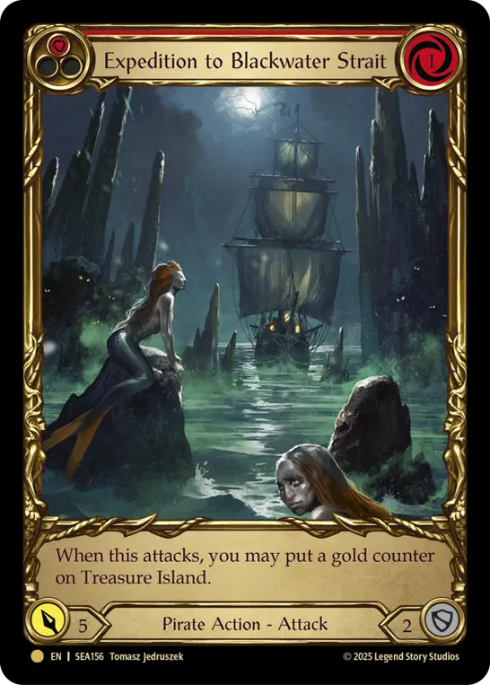Expedition to Blackwater Strait — High Seas - Treasure Pack — Cold Foil