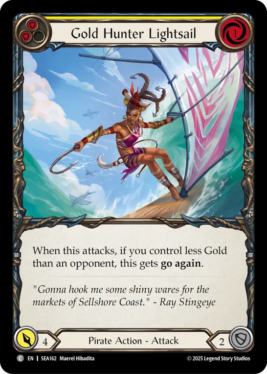 Gold Hunter Lightsail — High Seas — Rainbow Foil