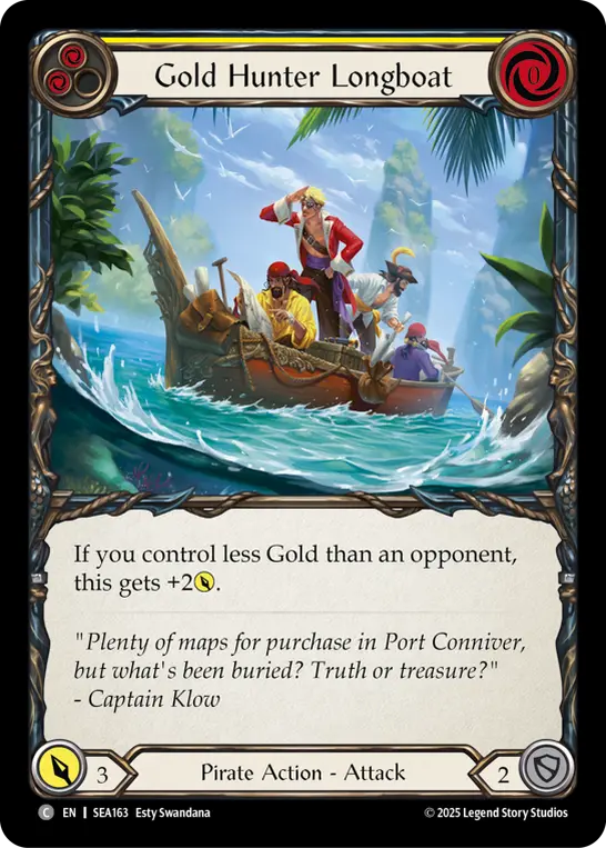 Gold Hunter Longboat — High Seas — Rainbow Foil