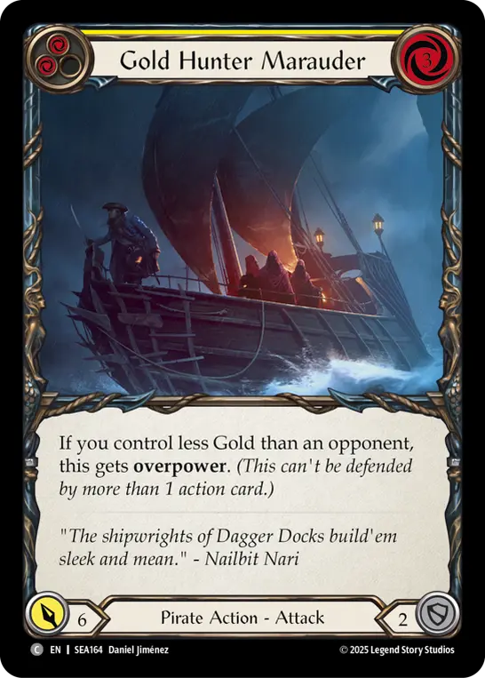 Gold Hunter Marauder — High Seas — Rainbow Foil