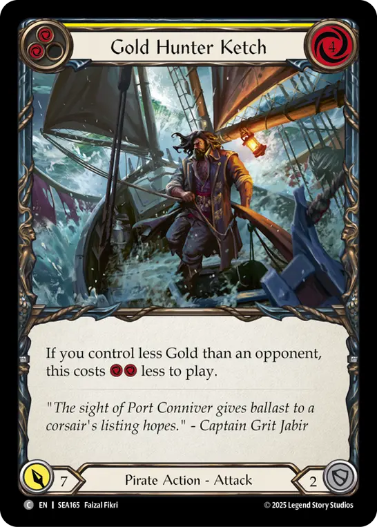 Gold Hunter Ketch — High Seas — Rainbow Foil