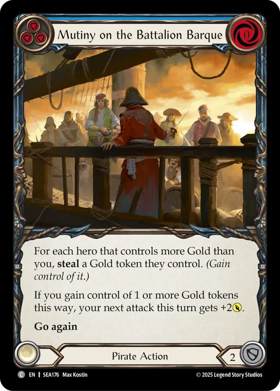 Mutiny on the Battalion Barque — High Seas — Rainbow Foil