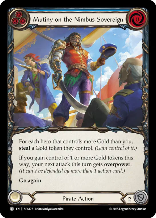 Mutiny on the Nimbus Sovereign — High Seas — Rainbow Foil