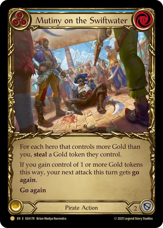 Mutiny on the Swiftwater — High Seas - Treasure Pack — Cold Foil
