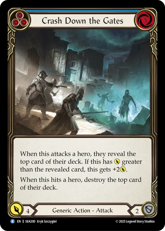 Crash Down the Gates — Rainbow Foil