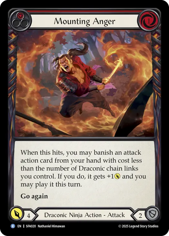 Card image of Mounting Anger (Red)
