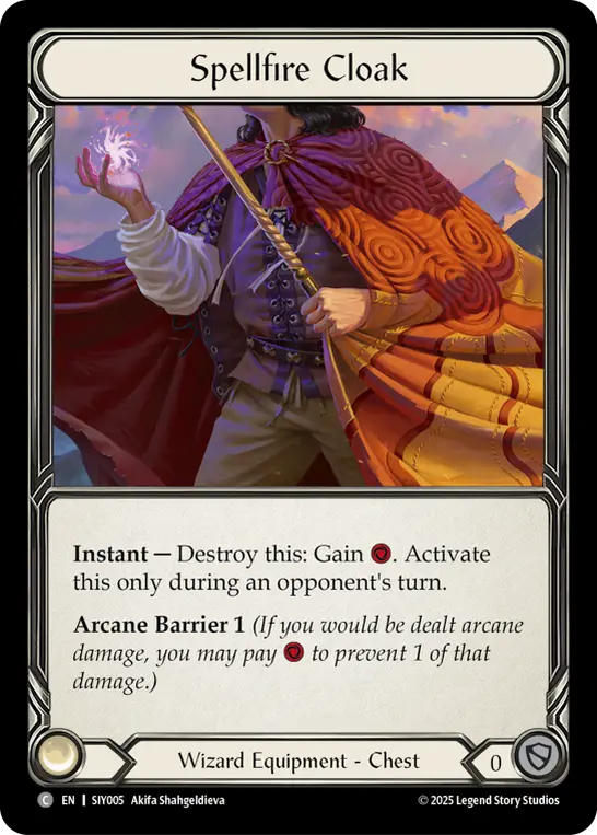 Card image of Spellfire Cloak