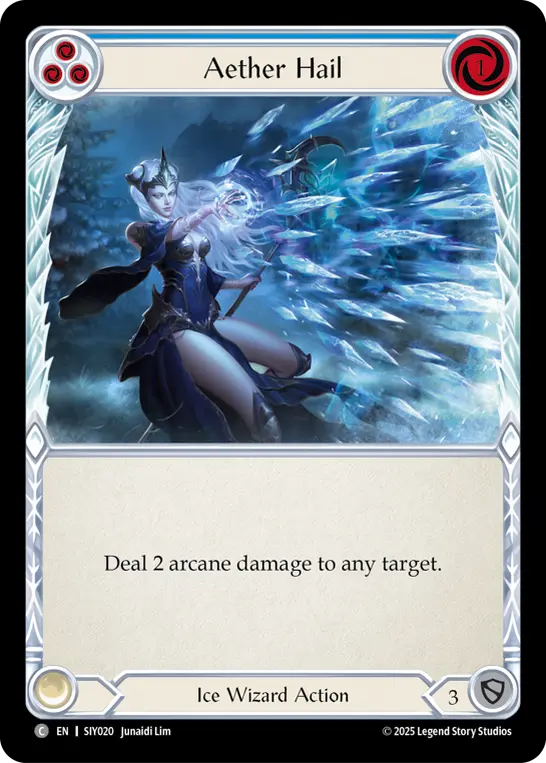Card image of Aether Hail (Blue)