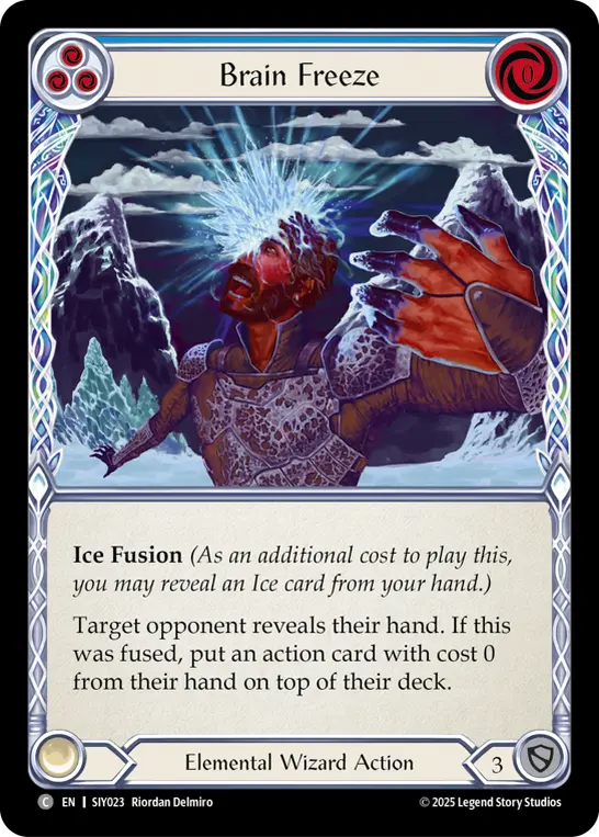 Image of the card for Brain Freeze (Blue)