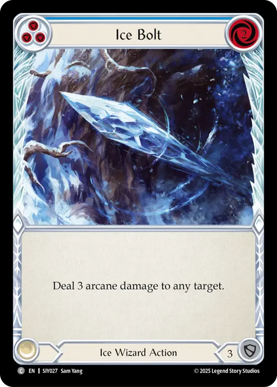Image of the card for Ice Bolt (Blue)