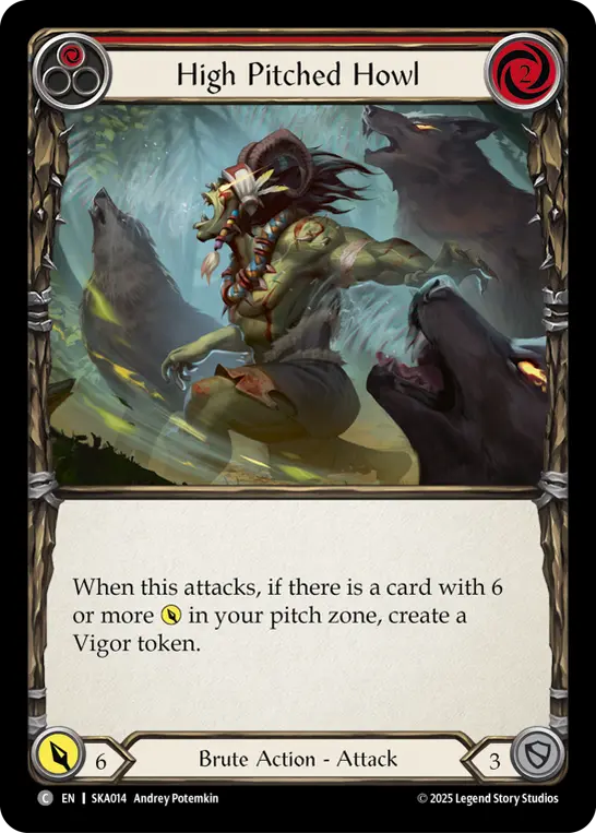 Image of the card for High Pitched Howl (Red)