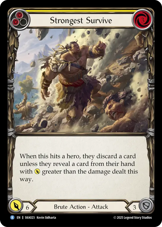 Card image of Strongest Survive (Yellow)