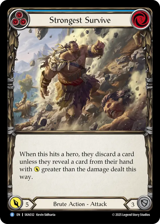 Image of the card for Strongest Survive (Blue)