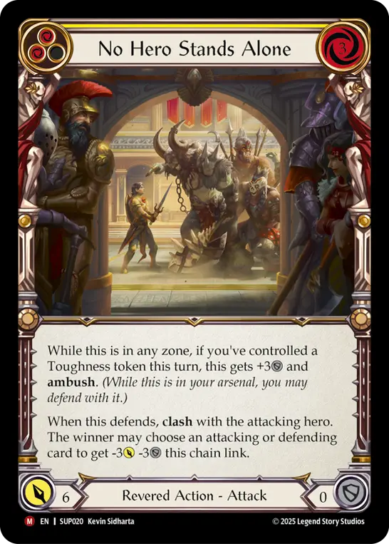 No Hero Stands Alone — Rainbow Foil