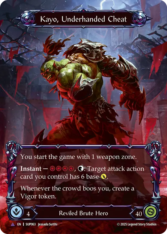Kayo, Underhanded Cheat — Extended Art — Cold Foil