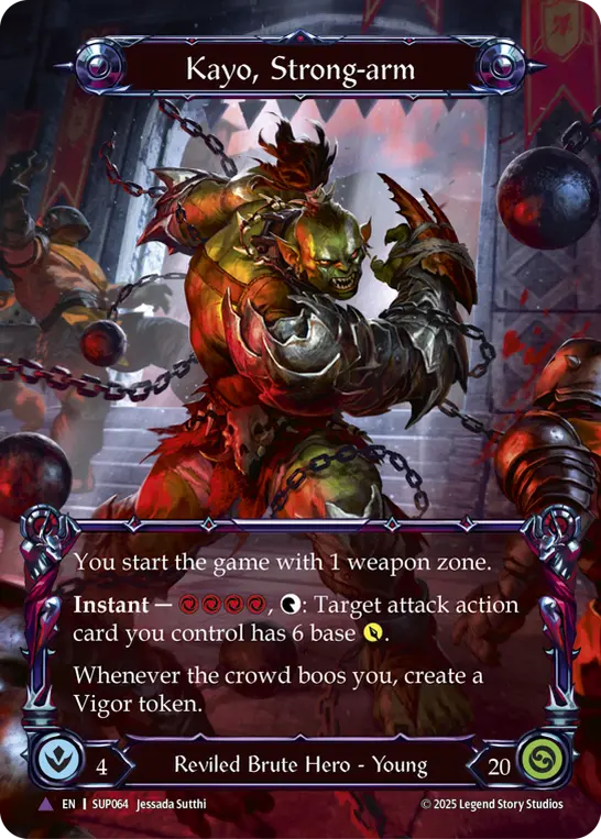 Kayo, Strong-arm — Extended Art — Cold Foil