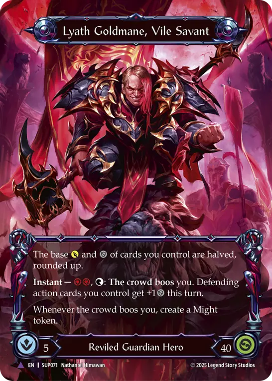 Lyath Goldmane, Vile Savant — Extended Art — Cold Foil