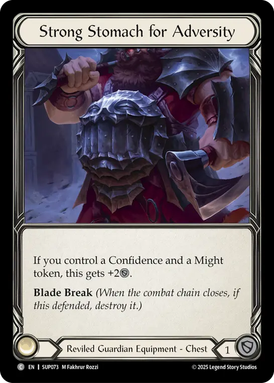 Strong Stomach for Adversity — Cold Foil