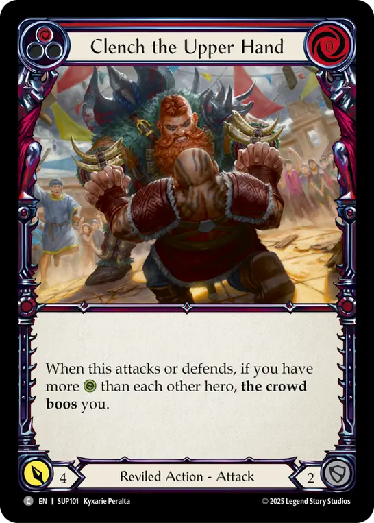 Clench the Upper Hand — Rainbow Foil
