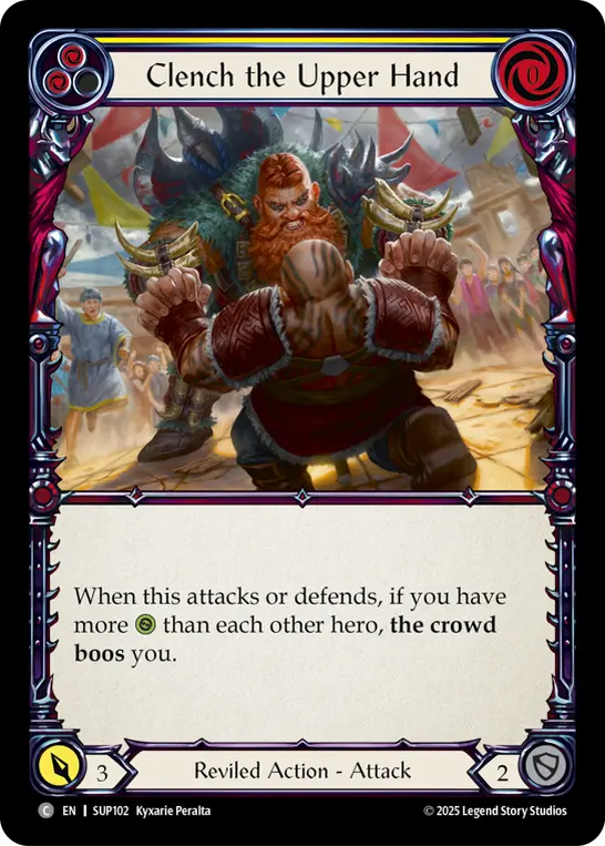 Clench the Upper Hand — Rainbow Foil