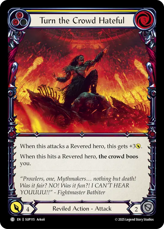 Turn the Crowd Hateful — Rainbow Foil